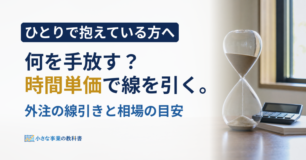 一人社長が外注する業務の決め方は？時間単価で引く3つの線